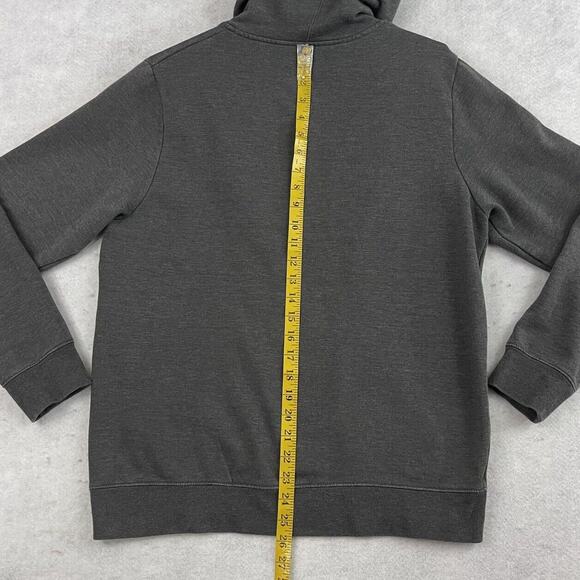 Majestic Green Bay Packers Hoodie Mens Medium Gray Sweatshirt Drawstring Logo - Picture 5 of 11